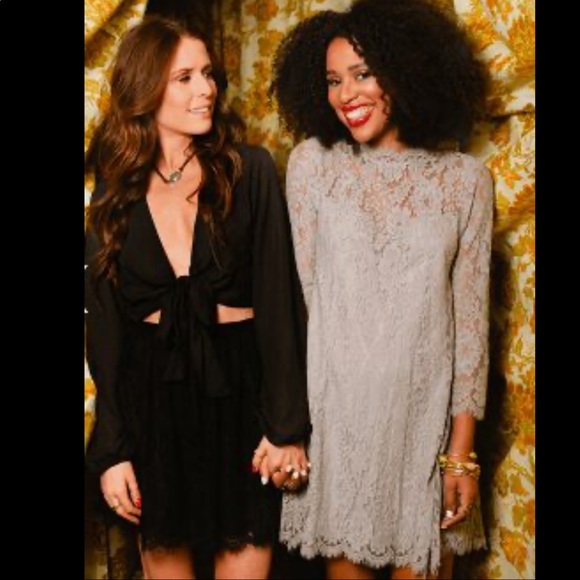 Lindy Lace Dress in grey by Show Me Your MuMu - Picture 4 of 9